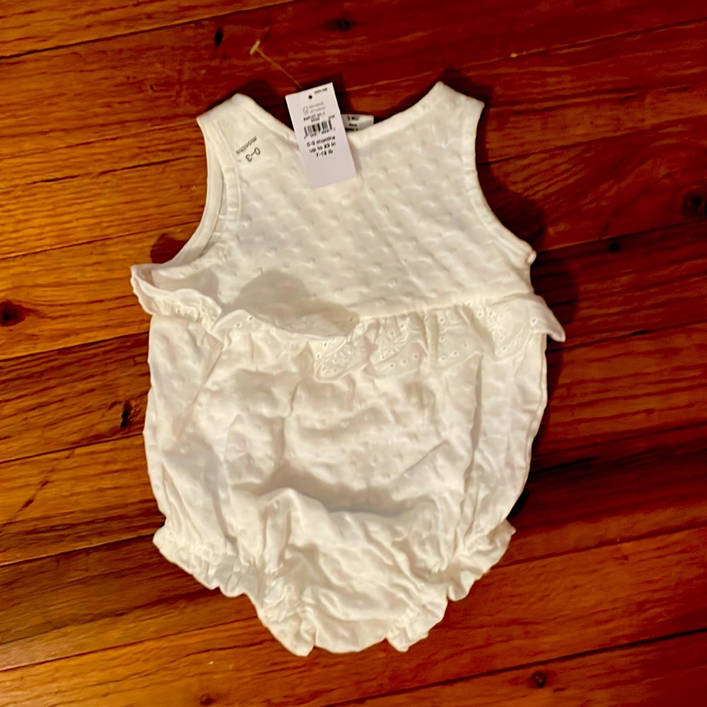 Baby GAP onesie with lace accent